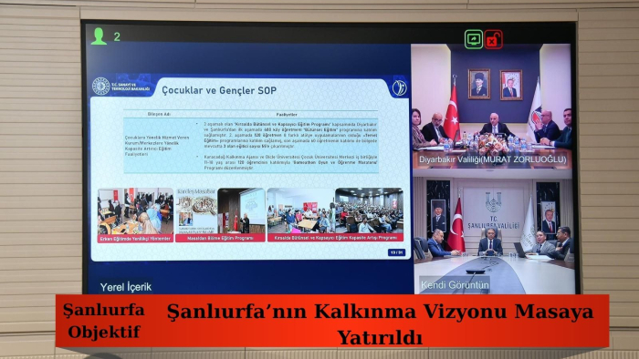 Şanlıurfa’nın Kalkınma Vizyonu Masaya Yatırıldı